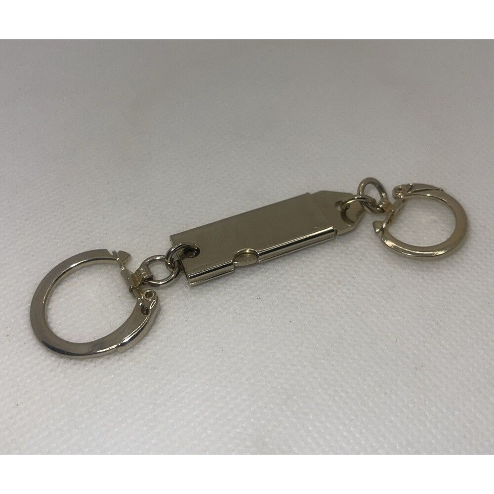 Vintage Keyring Fob Keychain Double Keyring - Pull Apart
